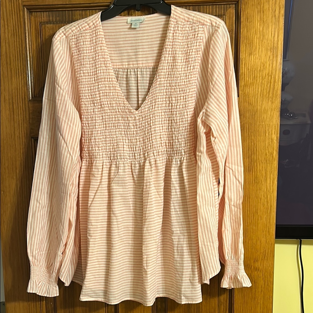 Sundance Women's Pink Striped Top Size XL